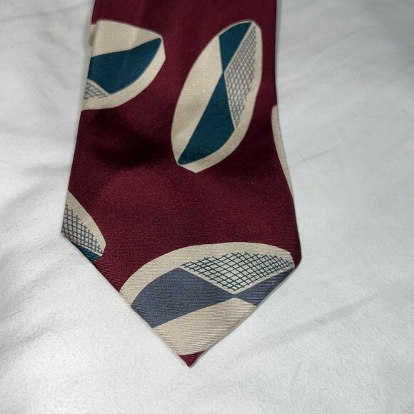 Stylish Accent by Isaac Zelcer Geometric Silk Tie - Picture 2 of 4